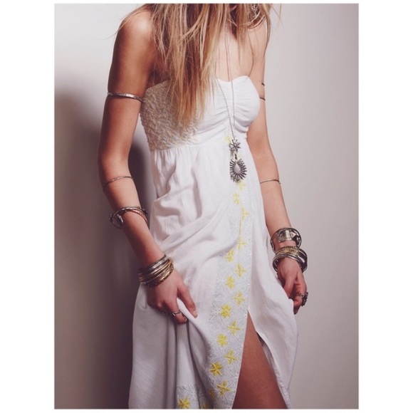 Free people strapless dress Star of India RARE ! - Picture 4 of 6